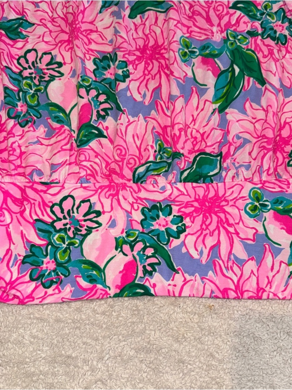 Lilly Pulitzer Bowen Pink Floral Halter with Gold Chain Straps - Picture 3 of 8